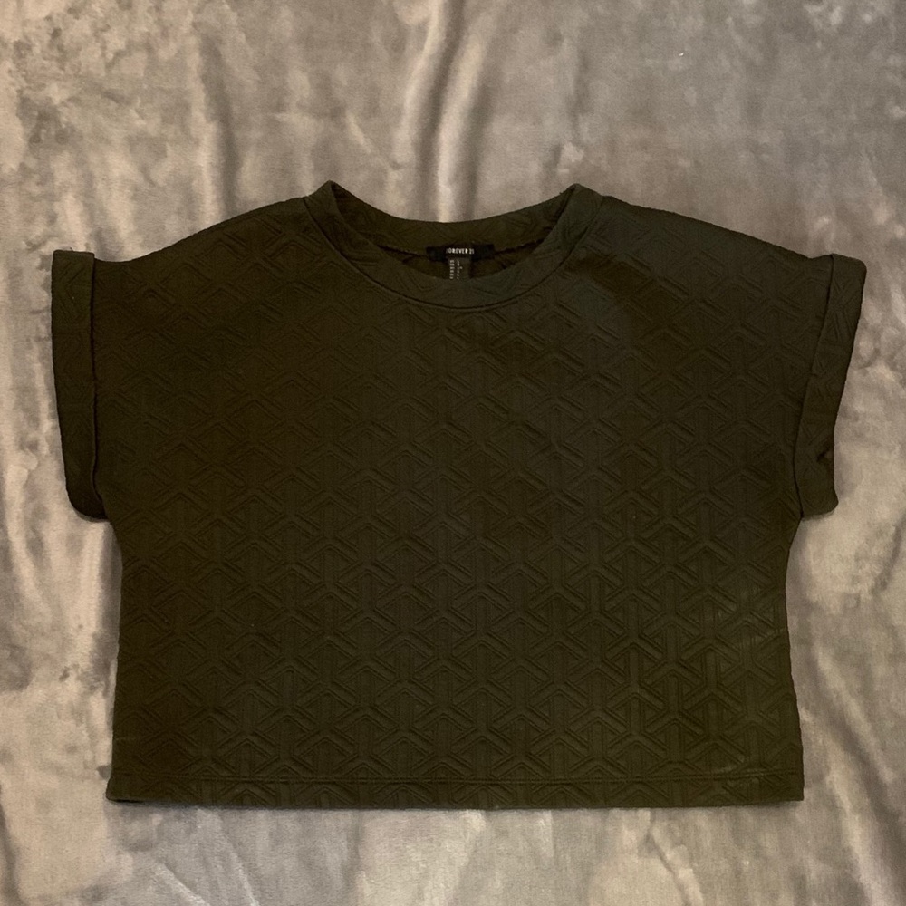 Green Crop Top